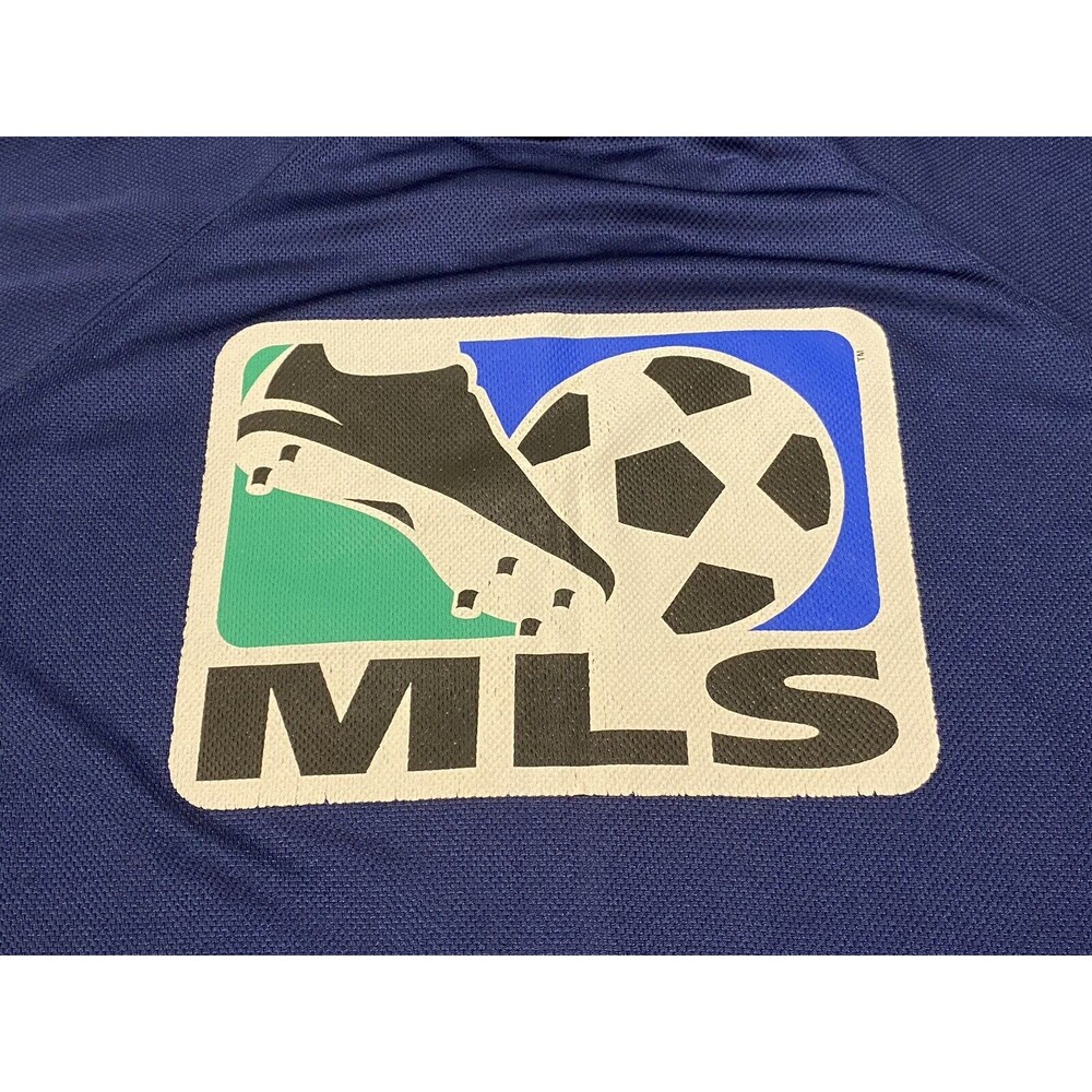 MLS Nike Men’s Tampa Bay Mutiny Soccer Jersey XL Blue 1990’S Vintage White Tag - Picture 7 of 9